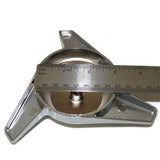 3 BAR SWEPT CHROME KNOCK OFFS CLASSIC UNIVERSAL SPINNERS SET OF 4