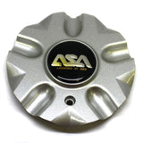 ASA WHEEL SILVER CENTER CAP # IS-1 8B327 USED
