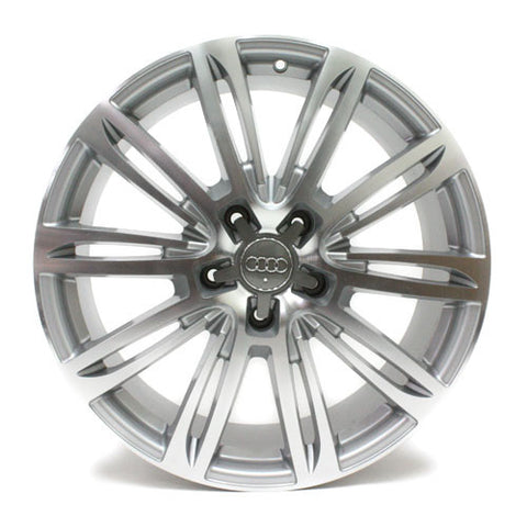 20" AUDI Q7 2007 2008 2009 2010 2011 2012 2013 MACHINE SILVER WHEEL 20X9