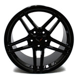 18" CORVETTE C6 GRAND SPORT Z06 2010 2011 2012 2013 GLOSS BLACK OEM 5342 5347