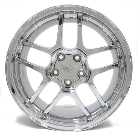 19" WHEEL CORVETTE C5 Z06 2001 2002 2003 2004 CHROME REPLICA 19X9.5