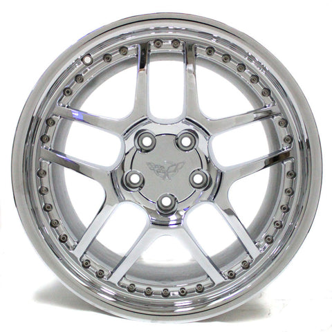 19" CHROME WHEEL CORVETTE C5 Z06 2001 2002 2003 2004 REPLICA 19X11 NEW