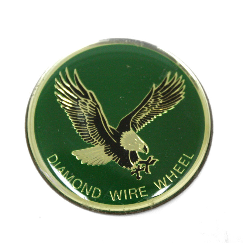 Wire Wheel Sticker DIAMOND WIRE WHEEL EMBLEMS STICKERS SMALL GREEN (4) – San Fernando ...