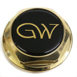 GW WHEEL GOLD HEX NUT CENTER CAP 93 NEW
