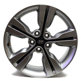 18" HYUNDAI VELOSTER 2012 2013 2014 2015 SILVER BLACK WHEEL OEM 70813