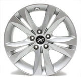 18" HYUNDAI GENESIS 2009 2010 2011 2012 SILVER REAR WHEEL FACTORY OEM 70789