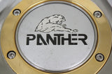 PANTHER WHEEL CHROME GOLD CENTER CAP 15X7 15X8