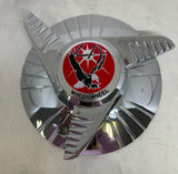 LA WIRE WHEEL CENTER CAPS BOLT ON 3 BAR FLUTED SPINNERS