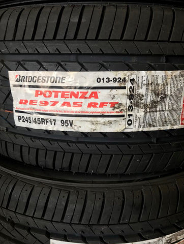 245/45R17 BRIDGESTONE POTENZA RE97 RUNFLAT (4) 245 45 17 – San