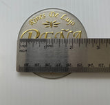 Rines de Lujo Pena Prime Wheel Center Cap Gold Emblem Sticker Decal New Single