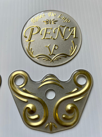 Rines de Lujo Pena Emblem Prime Wheel Center Cap Decal Sticker New Single Set