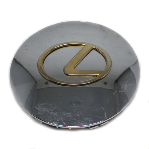 LEXUS CHROME CENTER CAP GOLD LOGO