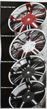 HIPNOTIC ZEN WHEEL CHROME INSERT 487F-2 S510-03 USED