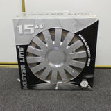 SET OF 4 PIECE 15" SILVER HUBCAPS WHEEL COVER