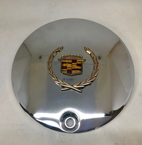 CADILLAC WHEEL PRO 31 CENTER CAP CHROME GOLD EMBLEM