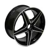 18" WHEELS SET OF 4 BLACK MERCEDES AMG C300 C400 2015-2019 OEM STAGGERED NEW
