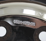 17" Wheel Ford F250 F350 Steel Chrome Clad Wheel Factory OEM 3620