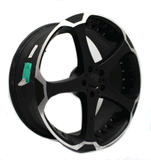 22" Wheel Giovanna Dalar-5 Matte Black Machine 22x9 5-115
