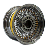 14x7 Wire Wheel 80 Spoke Gold Nipple Reverse LA Wire Deep Dish