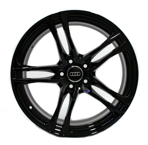 19" Wheels Audi R8 2008 2009 Staggered OEM 58829 Black 58830 Set 4