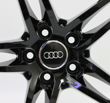 19" Wheels Audi R8 2008 2009 Staggered OEM 58829 Black 58830 Set 4