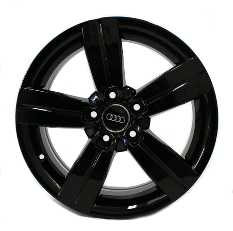 17" Wheels Audi TT 2008 2009 2010 Factory OEM 58817 Black Set of 4