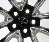 Front Wheel 21" Lexus LC 500 2018 2019 OEM 74361 Black Polished