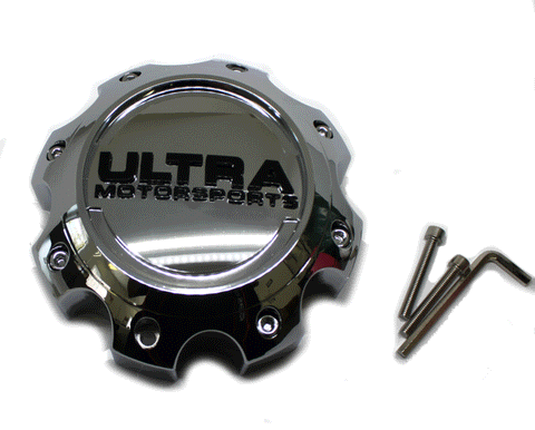 ULTRA WHEEL CHROME CENTER CAP 8 LUGS 62861890F-7A NEW