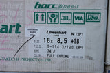 LOWENHART LD1 18x8.5 CHROME FRONT WHEEL NEW IN BOX