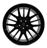 21” MASERATI QUATTROPORTE S Q4 GHIBLI FRONT WHEEL BLACK OEM 97403