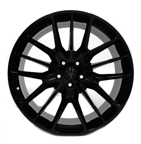 21” MASERATI QUATTROPORTE S Q4 GHIBLI FRONT WHEEL BLACK OEM 97403