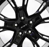 20" Wheels Jeep Durango Grand Cherokee 2022 SRT Spider Monkey Black Replicas