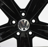 17" Wheels VW Passat 2012 2013 2014 2015 OEM 69928 Gloss Black 5 Spoke (4)