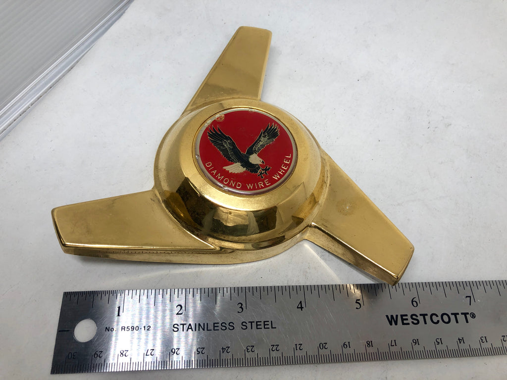 3 BAR SWEPT GOLD SPINNER WIRE WHEEL THREADED METAL – San Fernando Tires ...