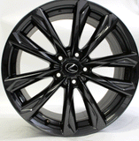 19" Wheels Lexus IS250 IS350 Staggered Black OEM 74395 74397 2019-2023 Set of 4