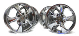 17" PORSCHE BOXSTER 2001 2002 2003 CHROME WHEELS 67258 OEM 67259 STAGGERED (4)
