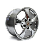 17" PORSCHE BOXSTER 2001 2002 2003 CHROME WHEELS 67258 OEM 67259 STAGGERED (4)