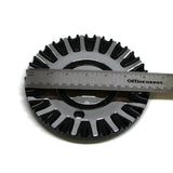 AVE MKW WHEEL CENTER CAP A536 CHROME BLACK C-254