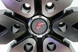 24" F5 RACING WHEEL F5-125B BLACK MACHINED FINISH 24X9.5 NEW