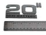 20" SIZE MATTERS EMBLEMS DECAL SM0020