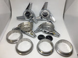 TRU SPOKE CRAGAR WIRE WHEELS 3 BAR SPINNERS TRU-SPOKE NEW SET (4) SUPERIOR CHROM