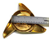 3 BAR GOLD SPINNERS LA WIRE WHEEL CENTER CAP BOLT ON LA36B USED