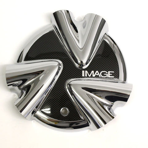 PRIME IMAGE VISION  WHEEL CENTER CAP CHROME CARBON FIBER 8700