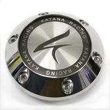 KATANA WHEEL RACING CENTER CAP CHROME BC266