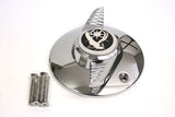 LA WIRE WHEEL CHROME CAP 2 BAR FLUTED SPINNERS BOLT ON (4)
