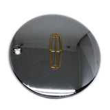 LINCOLN CHROME CENTER CAP GOLD LOGO # 991-0625 NEW