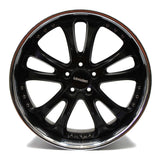 20" LOWENHART WHEEL BR5 BLACK CHROME 20X9