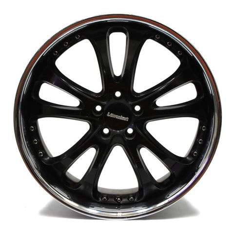 20" LOWENHART WHEEL BR5 BLACK CHROME 20X9