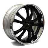 20" LOWENHART WHEEL BR5 BLACK CHROME 20X9