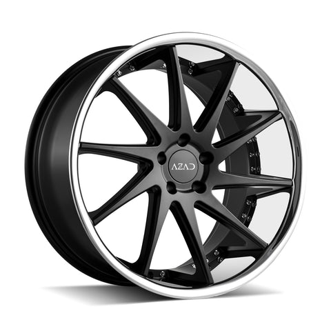 20" AZAD AZ23 Black with Chrome SS Lip 20x10.5